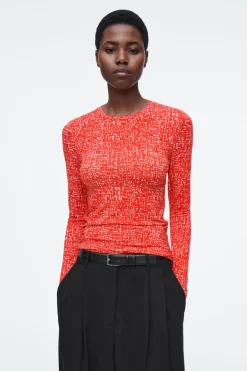 COS SLIM LONG-SLEEVE TOP-Women Tops