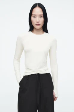 COS SLIM LONG-SLEEVE TOP-Women T-Shirts | Tops