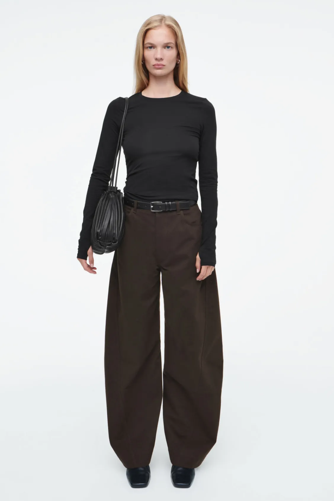 COS SLIM LONG-SLEEVE TOP-Women T-Shirts | Tops