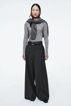 COS SLIM LONG-SLEEVE TOP-Women Tops