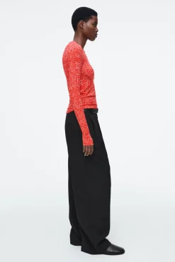 COS SLIM LONG-SLEEVE TOP-Women Tops