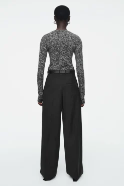 COS SLIM LONG-SLEEVE TOP-Women Tops