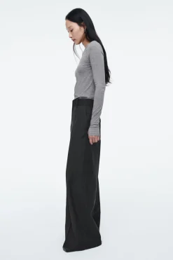 COS SLIM LONG-SLEEVE TOP-Women Tops