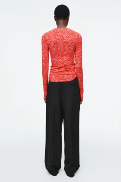 COS SLIM LONG-SLEEVE TOP-Women Tops