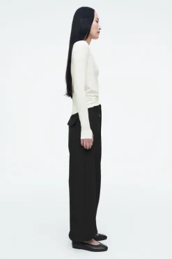 COS SLIM LONG-SLEEVE TOP-Women T-Shirts | Tops