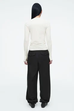 COS SLIM LONG-SLEEVE TOP-Women T-Shirts | Tops