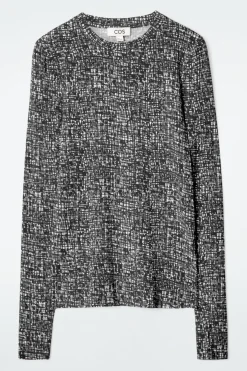 COS SLIM LONG-SLEEVE TOP-Women Tops