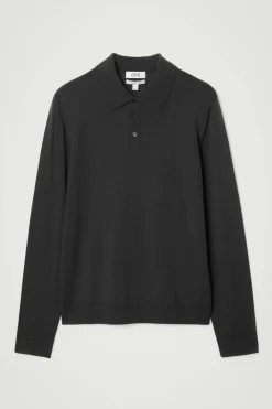 COS SLIM MERINO WOOL POLO SHIRT- Polo Shirts | Sweaters & Cardigans