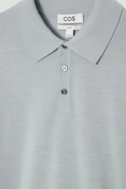 COS SLIM MERINO WOOL POLO SHIRT- Polo Shirts | Sweaters & Cardigans