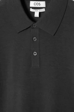 COS SLIM MERINO WOOL POLO SHIRT- Polo Shirts | Sweaters & Cardigans