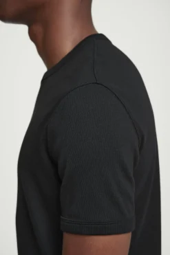 COS SLIM RIBBED COTTON T-SHIRT- T-Shirts