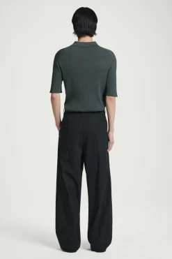 COS SLIM RIBBED-KNIT POLO SHIRT- Polo Shirts | Sweaters & Cardigans