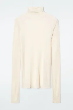 COS SLIM SILK TURTLENECK TOP-Women Tops