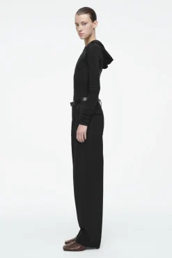COS SLIM TAILORED WOOL-BLEND PANTS-Women Pants