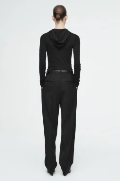 COS SLIM TAILORED WOOL-BLEND PANTS-Women Pants