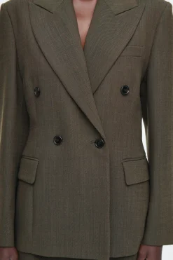 COS SLIM WAISTED DOUBLE-BREASTED WOOL BLAZER-Women Vests & Tailoring | Coats & Jackets