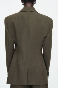 COS SLIM WAISTED DOUBLE-BREASTED WOOL BLAZER-Women Vests & Tailoring | Coats & Jackets