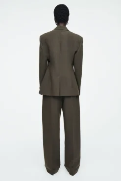 COS SLIM WAISTED DOUBLE-BREASTED WOOL BLAZER-Women Vests & Tailoring | Coats & Jackets