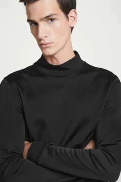 COS SLIM-FIT MOCK-NECK TOP- T-Shirts