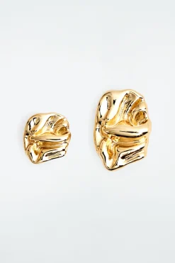 COS SMALL SCRUNCHED MISMATCHED EARRINGS-Women Jewelry