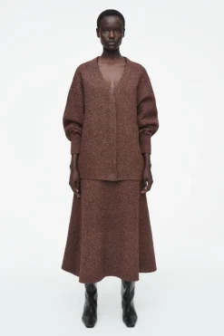 COS SPARKLY MERINO WOOL MIDI SKIRT-Women Skirts | Sweaters & Cardigans