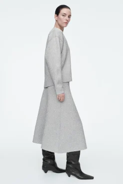 COS SPARKLY MERINO WOOL MIDI SKIRT-Women Skirts | Sweaters & Cardigans