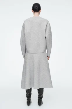 COS SPARKLY MERINO WOOL MIDI SKIRT-Women Skirts | Sweaters & Cardigans