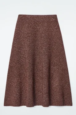 COS SPARKLY MERINO WOOL MIDI SKIRT-Women Skirts | Sweaters & Cardigans
