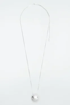 COS SPHERICAL PENDANT CHAIN NECKLACE-Women Jewelry