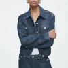 COS SPRAYED-DENIM JACKET-Women Coats & Jackets