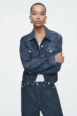 COS SPRAYED-DENIM JACKET-Women Coats & Jackets