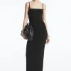 COS SQUARE-NECK KNITTED SLIP DRESS-Women Dresses & Jumpsuits | Sweaters & Cardigans