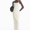 COS SQUARE-NECK KNITTED SLIP DRESS-Women Dresses & Jumpsuits | Sweaters & Cardigans