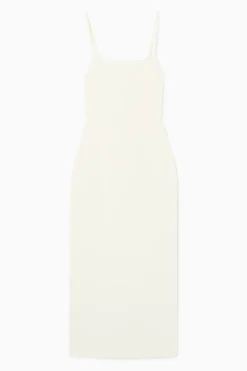 COS SQUARE-NECK KNITTED SLIP DRESS-Women Dresses & Jumpsuits | Sweaters & Cardigans