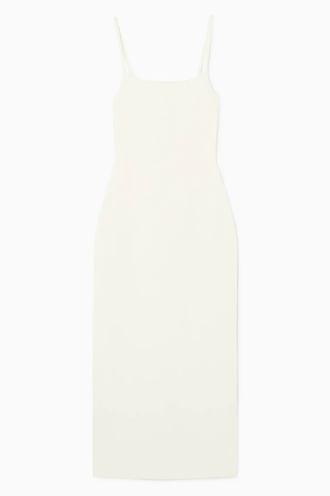 COS SQUARE-NECK KNITTED SLIP DRESS-Women Dresses & Jumpsuits | Sweaters & Cardigans