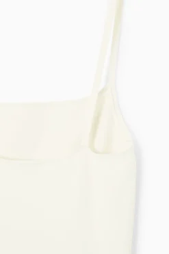 COS SQUARE-NECK KNITTED SLIP DRESS-Women Dresses & Jumpsuits | Sweaters & Cardigans