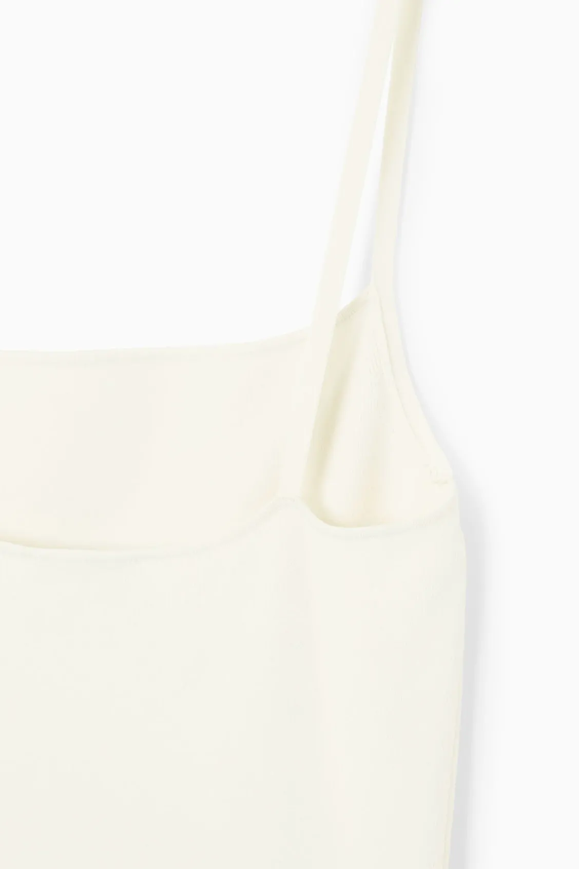 COS SQUARE-NECK KNITTED SLIP DRESS-Women Dresses & Jumpsuits | Sweaters & Cardigans