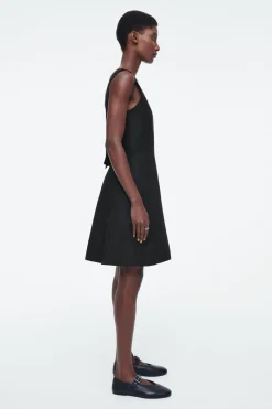 COS SQUARE-NECK MINI PINAFORE DRESS-Women Dresses & Jumpsuits