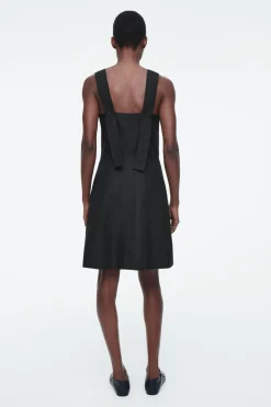 COS SQUARE-NECK MINI PINAFORE DRESS-Women Dresses & Jumpsuits