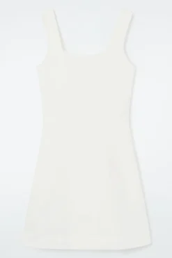 COS SQUARE-NECK MINI PINAFORE DRESS-Women Dresses & Jumpsuits