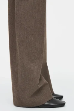 COS SQUARE-TOE LEATHER ANKLE BOOTS-Women Shoes