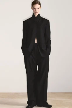 COS STAND-COLLAR WOOL BLAZER-Women Coats & Jackets