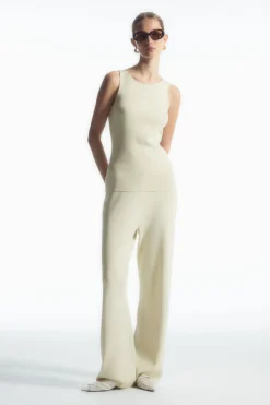COS STRAIGHT-LEG KNITTED PANTS-Women Pants | Sweaters & Cardigans