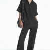 COS STRAIGHT-LEG TAILORED LINEN PANTS-Women Pants