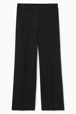COS STRAIGHT-LEG TAILORED LINEN PANTS-Women Pants