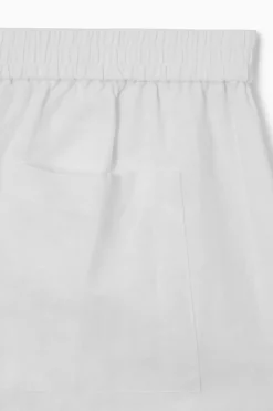 COS STRAIGHT-LEG TAILORED LINEN PANTS-Women Pants