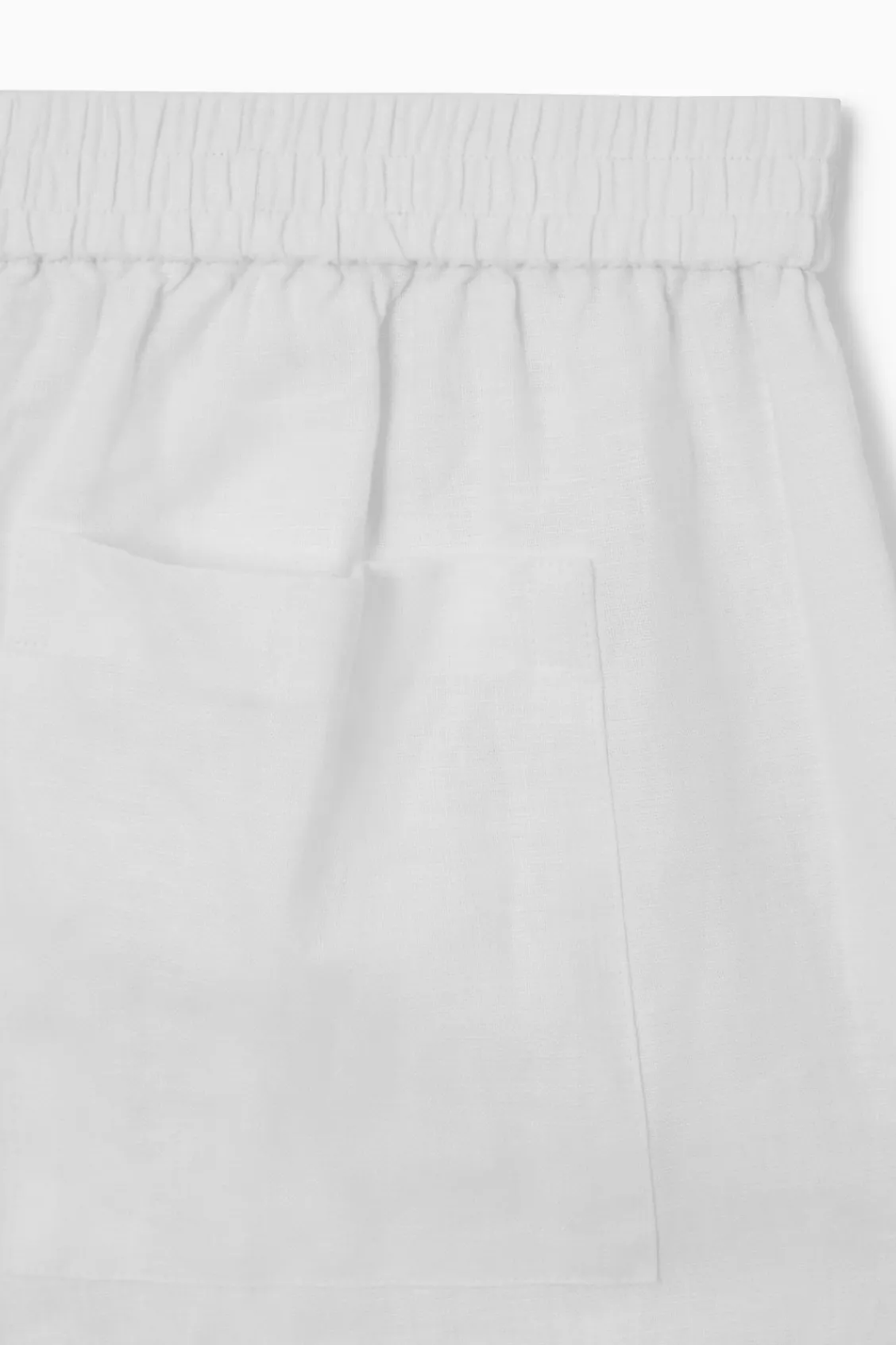 COS STRAIGHT-LEG TAILORED LINEN PANTS-Women Pants