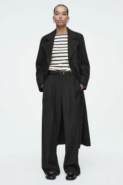 COS STRIPED BOAT-NECK TOP-Women Tops