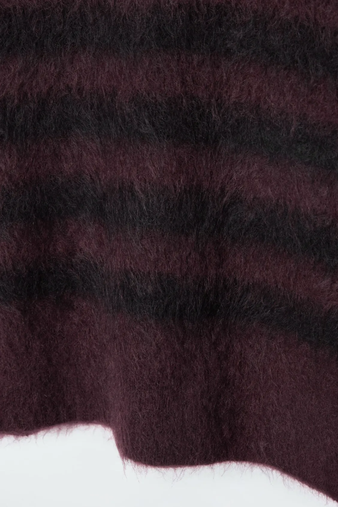 COS STRIPED BRUSHED-MOHAIR CREW-NECK SWEATER-Women Sweaters & Cardigans