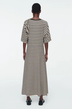 COS STRIPED JERSEY MIDI DRESS-Women Dresses & Jumpsuits